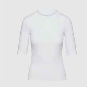 Rosetta Getty cropped-sleeve crew-neck T-shirt